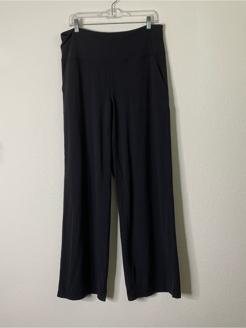 Lululemon womens black align high rise wide leg pants 14